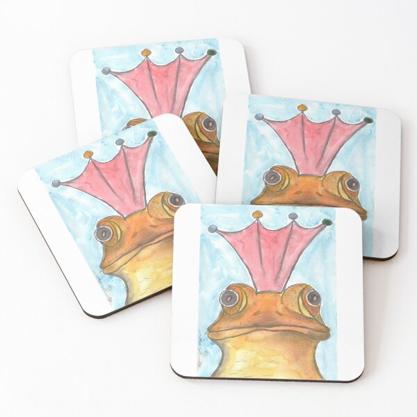 Item preview, The Frog Prince, Purple, Charcoal & Watercolour designed and sold by Anke‘s Bazaar.