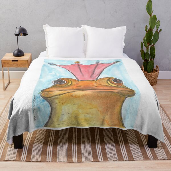 Item preview, The Frog Prince, Purple, Charcoal & Watercolour designed and sold by Anke‘s Bazaar.
