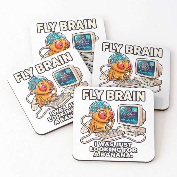 Item preview, Fruit Fly Brain Retro Computer Humor designed and sold by Chaostique.