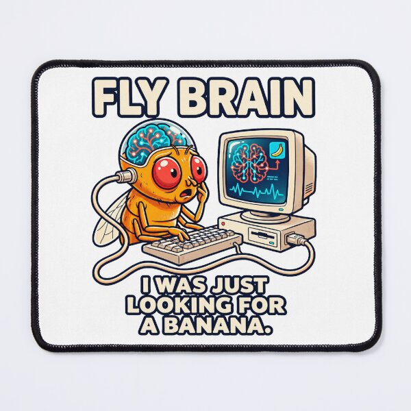 Item preview, Fruit Fly Brain Retro Computer Humor designed and sold by Chaostique.