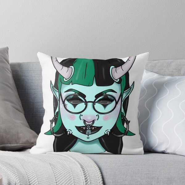 Item preview, Monster Mash Mint Horned Gothic Girl designed and sold by EmilyBoo-Draws.