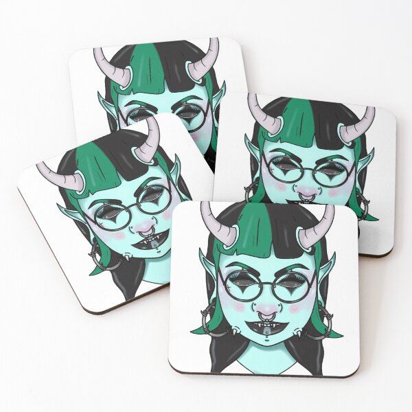 Item preview, Monster Mash Mint Horned Gothic Girl designed and sold by EmilyBoo-Draws.