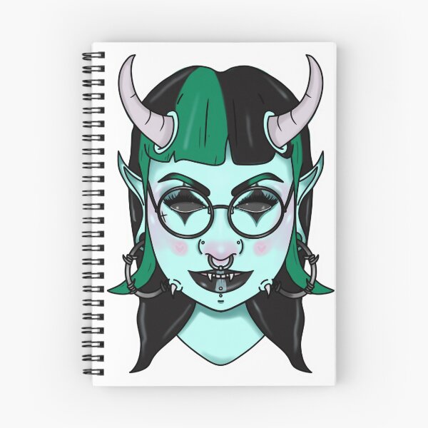 Item preview, Monster Mash Mint Horned Gothic Girl designed and sold by EmilyBoo-Draws.