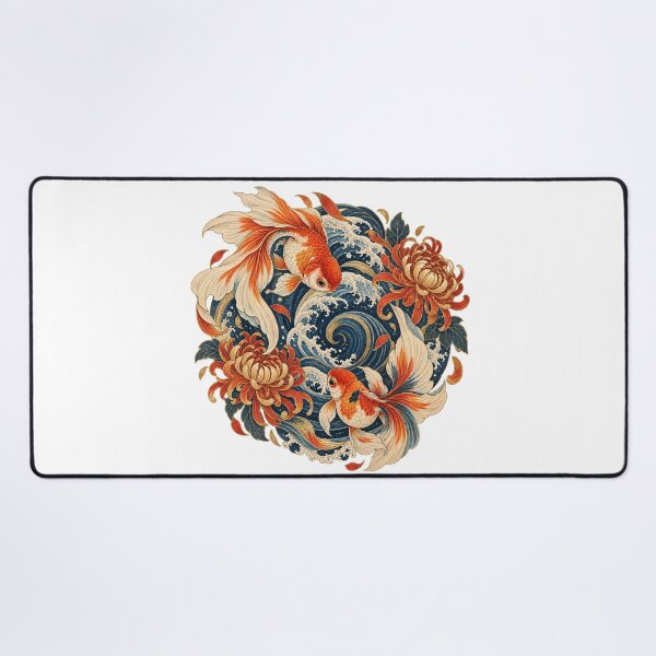 Item preview, Fancy Goldfish Swimming Through Ocean Waves designed and sold by SiripornSeaynng.