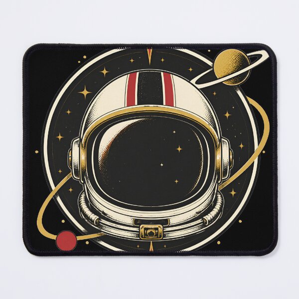 Item preview, Retro Astronaut Helmet Outer Space Art designed and sold by Supertango.