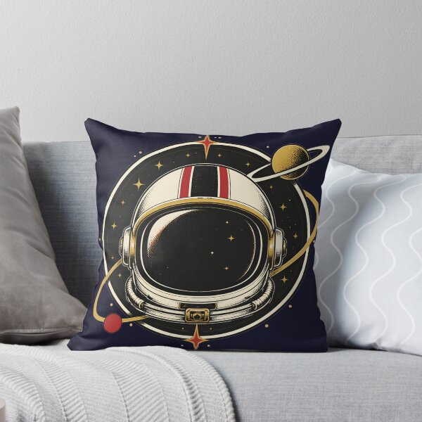 Item preview, Retro Astronaut Helmet Outer Space Art designed and sold by Supertango.