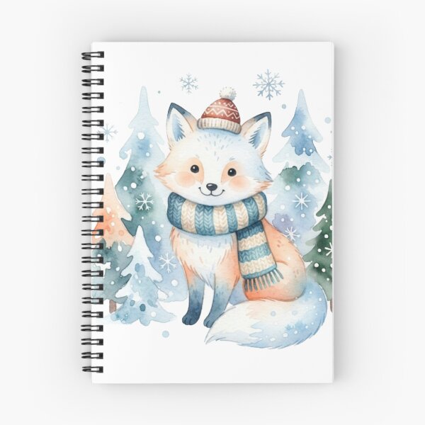 Item preview, Cute Winter Fox Watercolor Christmas Forest designed and sold by ZyVoAli.