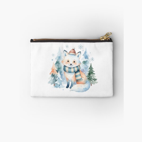 Item preview, Cute Winter Fox Watercolor Christmas Forest designed and sold by ZyVoAli.