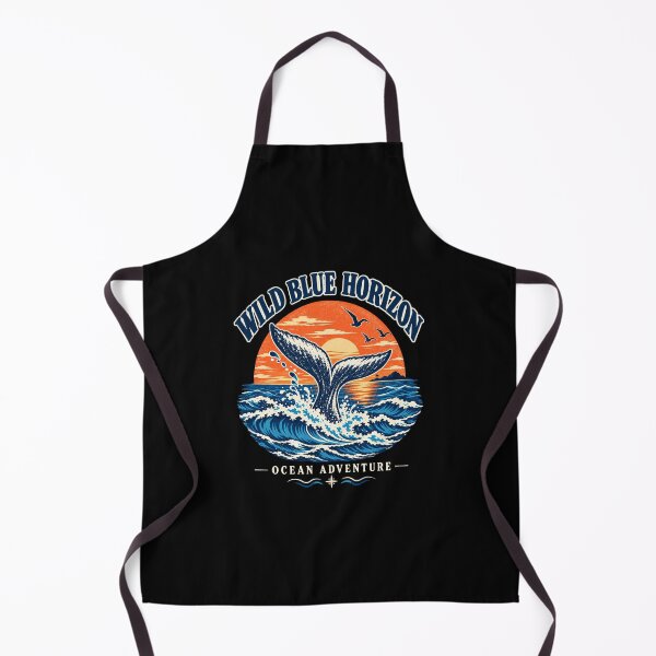 Item preview, Wild Blue Horizon – Vintage Whale Tail Ocean Adventure designed and sold by PureLuxe1978.