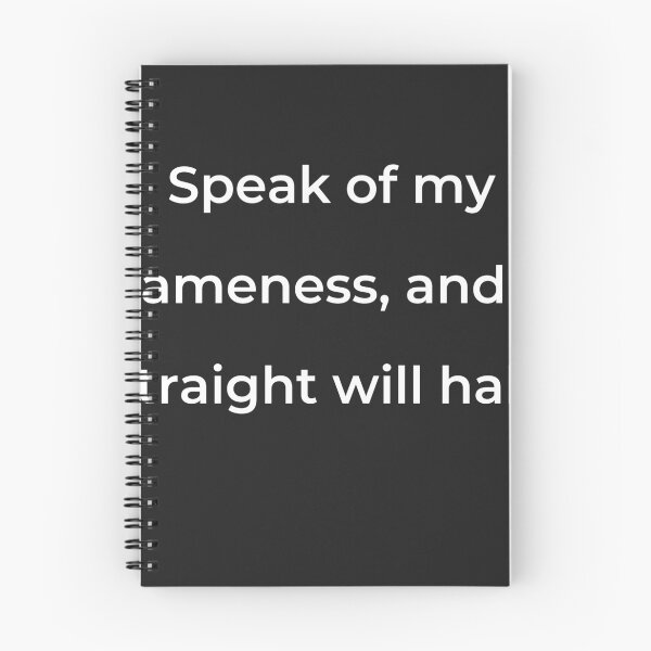Item preview, “Speak of my lameness, and I straight will halt,” - print white designed and sold by ariksworld.