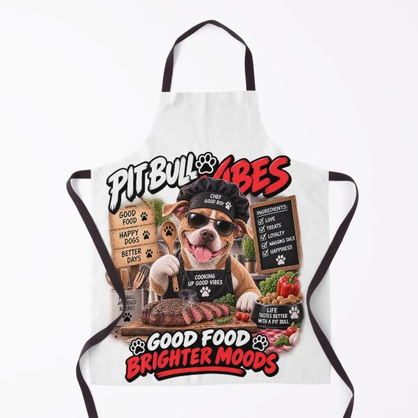 Item preview, Pitbull Vibes - "Good Food Brighter Moods" PitBull Dog Lover designed and sold by PitBullVibes.com.