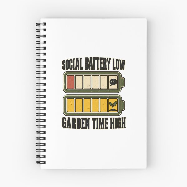 Item preview, Social Battery Low Garden Time High – Introvert Gardener designed and sold by urbinet.