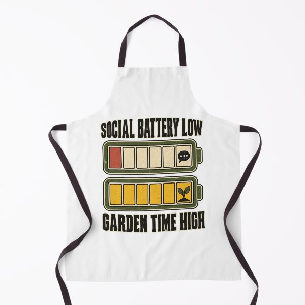 Item preview, Social Battery Low Garden Time High – Introvert Gardener designed and sold by urbinet.