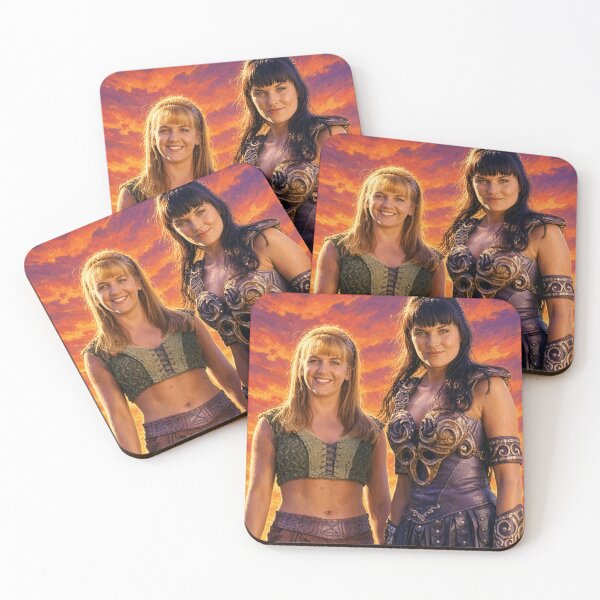 Item preview, Xena Warrior Princess and Gabrielle Nostalgia Poster designed and sold by ElvisVintagePosters.