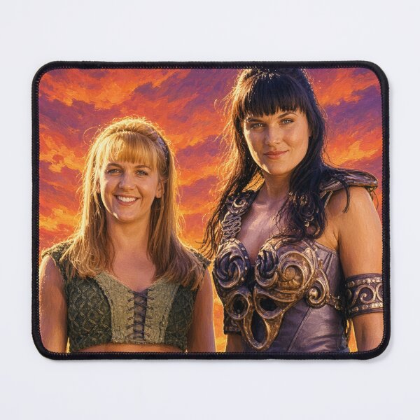 Item preview, Xena Warrior Princess and Gabrielle Nostalgia Poster designed and sold by ElvisVintagePosters.