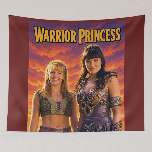 Item preview, Xena Warrior Princess and Gabrielle Nostalgia Poster designed and sold by ElvisVintagePosters.