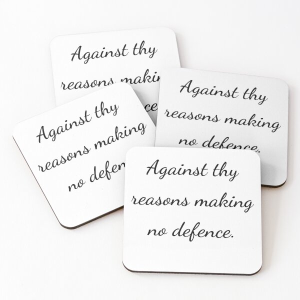 Item preview, “Against thy reasons making no defence.” - handwriting black designed and sold by ariksworld.