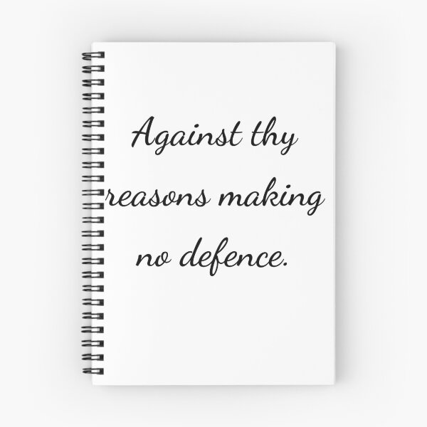 Item preview, “Against thy reasons making no defence.” - handwriting black designed and sold by ariksworld.