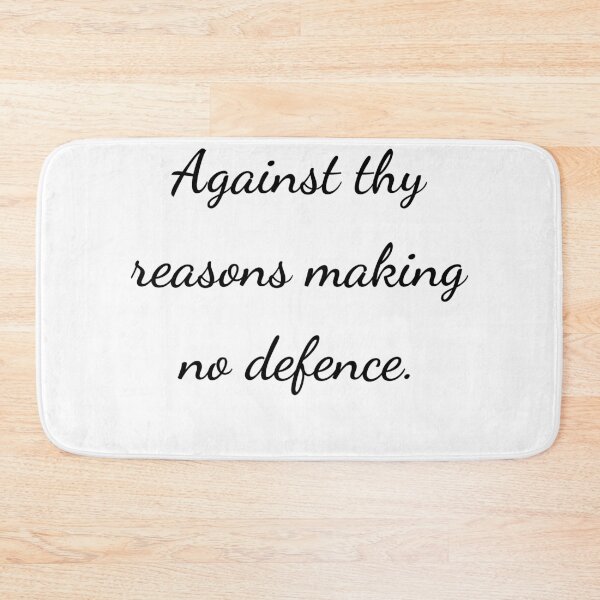 Item preview, “Against thy reasons making no defence.” - handwriting black designed and sold by ariksworld.
