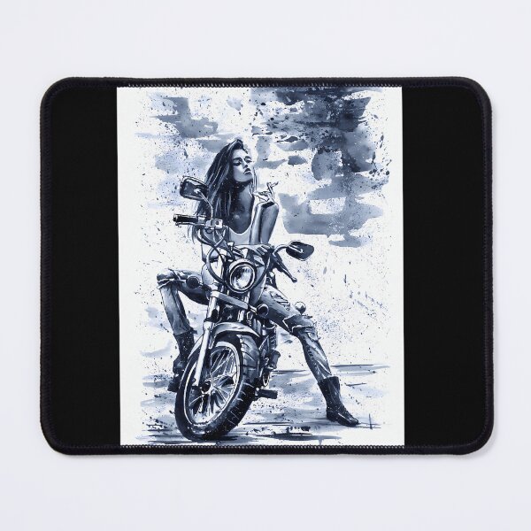 Item preview, Biker Girl Painting Fashion Cool designed and sold by KristinNorma.