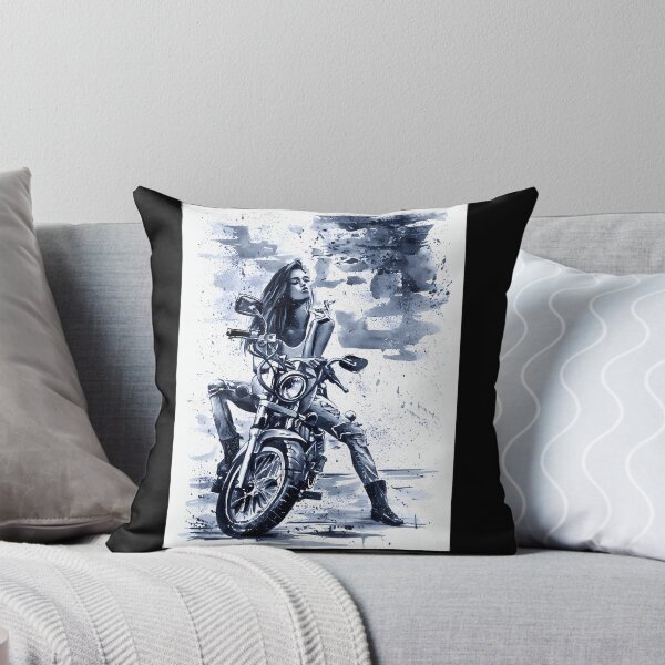 Item preview, Biker Girl Painting Fashion Cool designed and sold by KristinNorma.