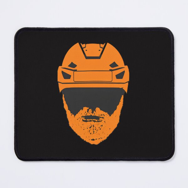 Item preview, Orange Hockey Helmet Beard designed and sold by KirkCarlton.
