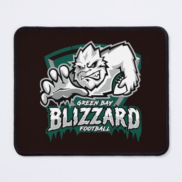 Item preview, Green Bay Blizzard Football Mascot Graphic designed and sold by GoffJennie.