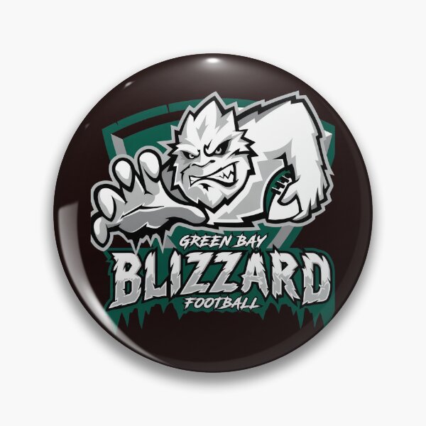 Item preview, Gráfico de la mascota del equipo de fútbol americano Green Bay Blizzard designed and sold by GoffJennie.