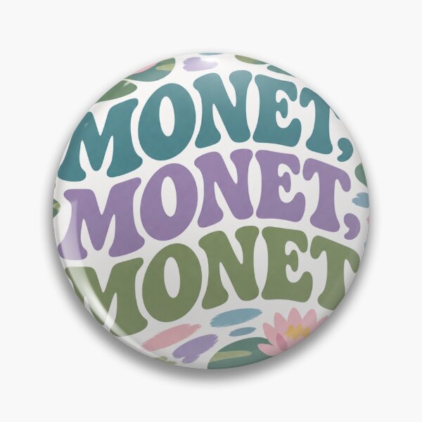 Item preview, Monet, Monet, Monet – Impressionist Pun Sticker designed and sold by dargul.