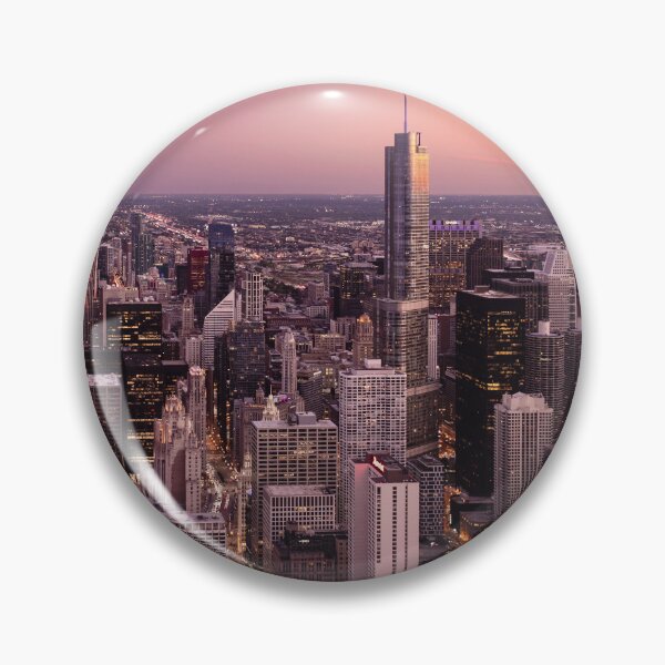 Item preview, Chicago Skyline at Sunset designed and sold by David Bowman.