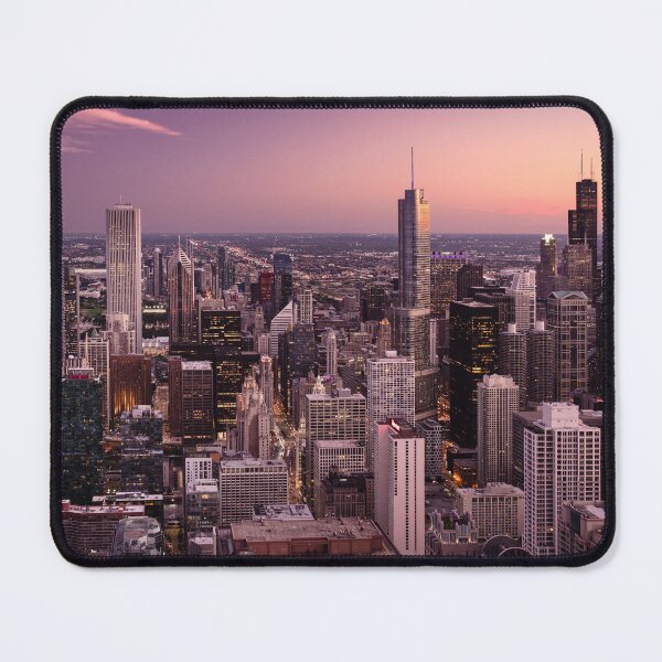 Item preview, Chicago Skyline at Sunset designed and sold by David Bowman.