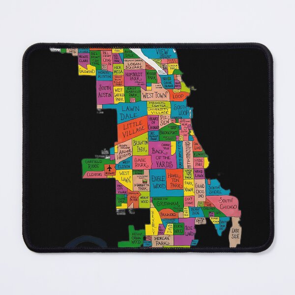 Item preview, Chicago Neighborhood Map designed and sold by ChoiceFreedom.