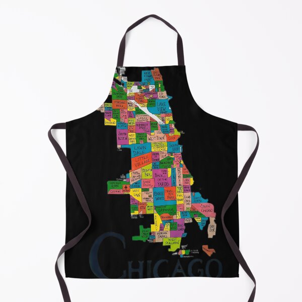 Item preview, Chicago Neighborhood Map designed and sold by ChoiceFreedom.