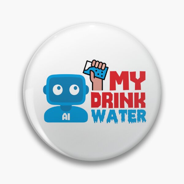 Item preview, MY DRINK WATER - STICKER, AI, IT, INFORMATIVE, TYPOGRAPHY, WARN, CARE designed and sold by 440CREATIVES.