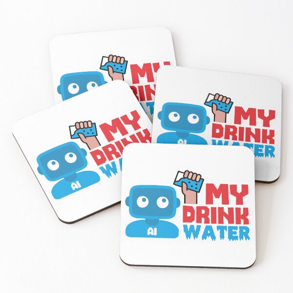Item preview, MY DRINK WATER - STICKER, AI, IT, INFORMATIVE, TYPOGRAPHY, WARN, CARE designed and sold by 440CREATIVES.