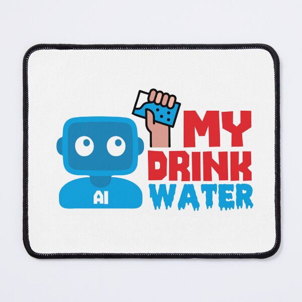 Item preview, MY DRINK WATER - STICKER, AI, IT, INFORMATIVE, TYPOGRAPHY, WARN, CARE designed and sold by 440CREATIVES.