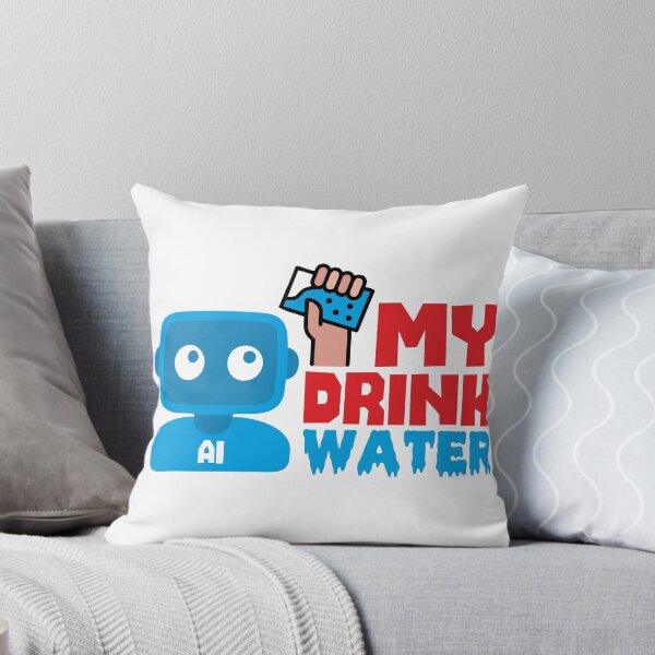 Item preview, MY DRINK WATER - STICKER, AI, IT, INFORMATIVE, TYPOGRAPHY, WARN, CARE designed and sold by 440CREATIVES.