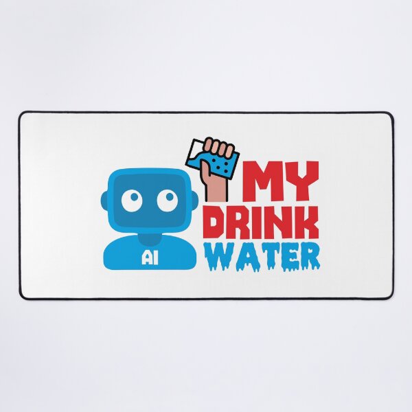 Item preview, MY DRINK WATER - STICKER, AI, IT, INFORMATIVE, TYPOGRAPHY, WARN, CARE designed and sold by 440CREATIVES.