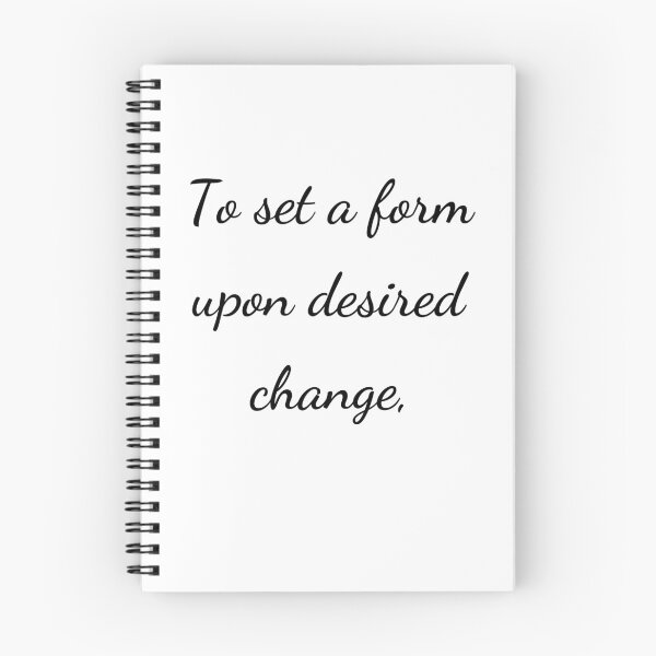 Item preview, “To set a form upon desired change,” - handwriting black designed and sold by ariksworld.