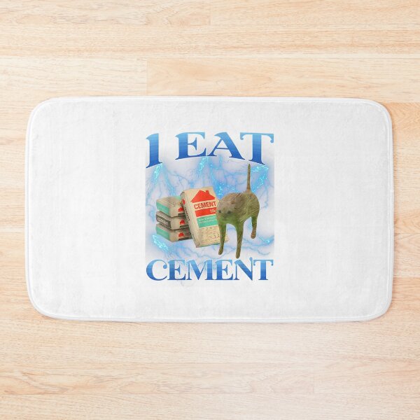 Item preview, I Eat Cement Funny Cat Meme Internet Memes Funny Memes Gen-Z designed and sold by PhocoNibict.