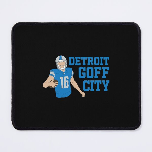 Item preview, Detroit Goff City Blue Silver Football Fan Art designed and sold by AkeeQuitzonhkl.
