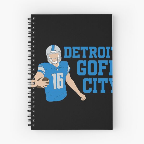 Item preview, Detroit Goff City Blue Silver Football Fan Art designed and sold by AkeeQuitzonhkl.