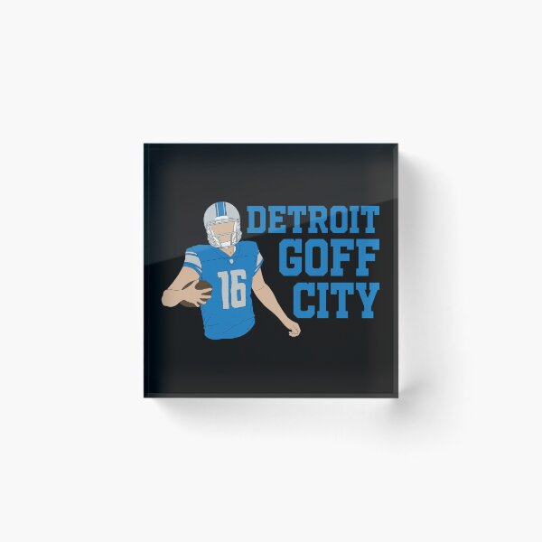 Artikelvorschau, Detroit Goff City Blau Silberne Football-Fan-Kunst entworfen und verkauft von AkeeQuitzonhkl.