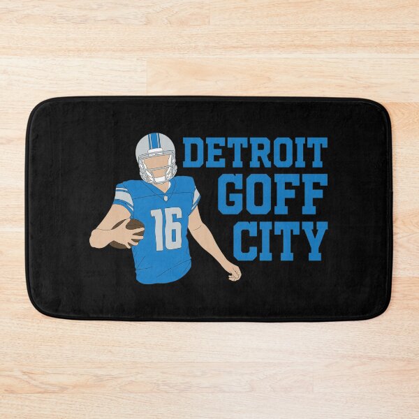 Item preview, Detroit Goff City Blue Silver Football Fan Art designed and sold by AkeeQuitzonhkl.