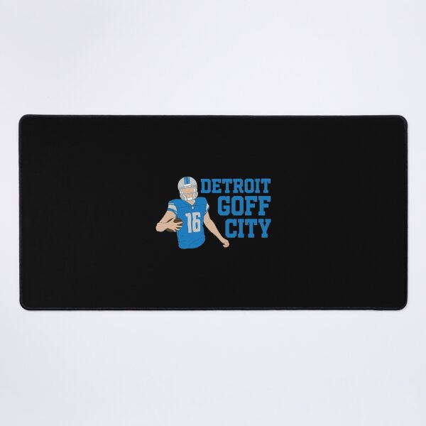 Item preview, Detroit Goff City Blue Silver Football Fan Art designed and sold by AkeeQuitzonhkl.