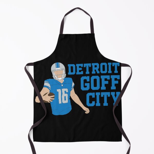 Item preview, Detroit Goff City Blue Silver Football Fan Art designed and sold by AkeeQuitzonhkl.