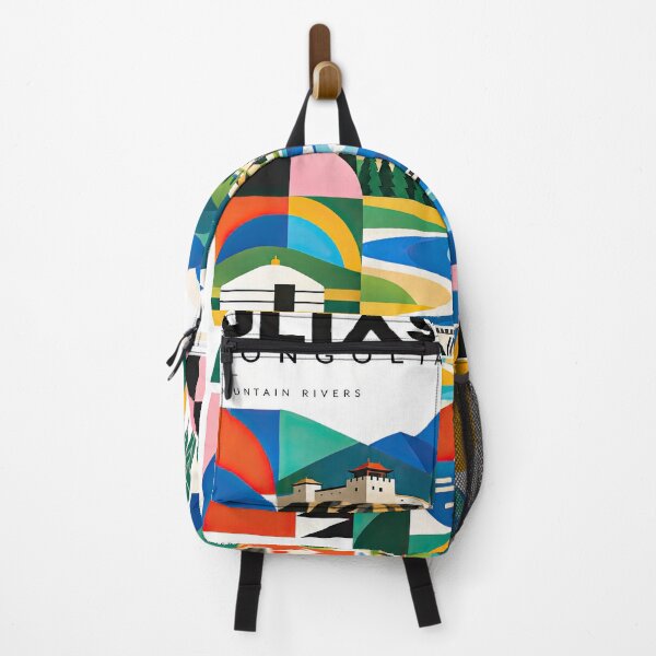 Item preview, Colorful geometric travel poster for Uliastai, Mongolia, featuri designed and sold by ckybe.