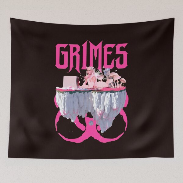 Item preview, Pink Floating Island Art With Grimes  designed and sold by GoffJennie.