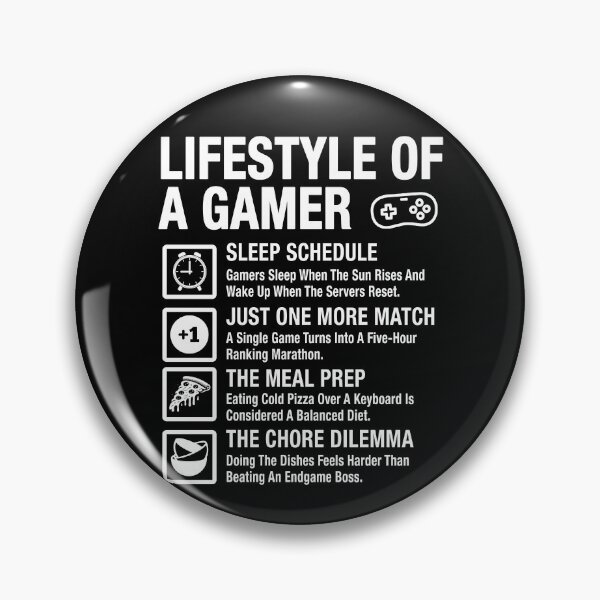 Item preview, Lifestyle of a Gamer Funny Video Gaming Routine Checklist designed and sold by ShirtWreck.