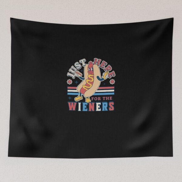 Item preview, I'M Just Here For The Wieners   4Th Of July Hot Dog Funny  designed and sold by jannsuku.